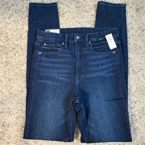 GAP Women's Deep Indigo High Rise True Skinny Jeans Waist 28” Size 6 Tall